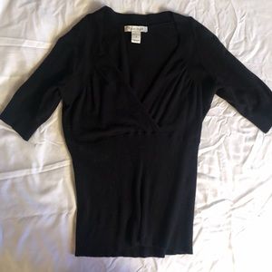 V neck 3/4 sleeve sweater